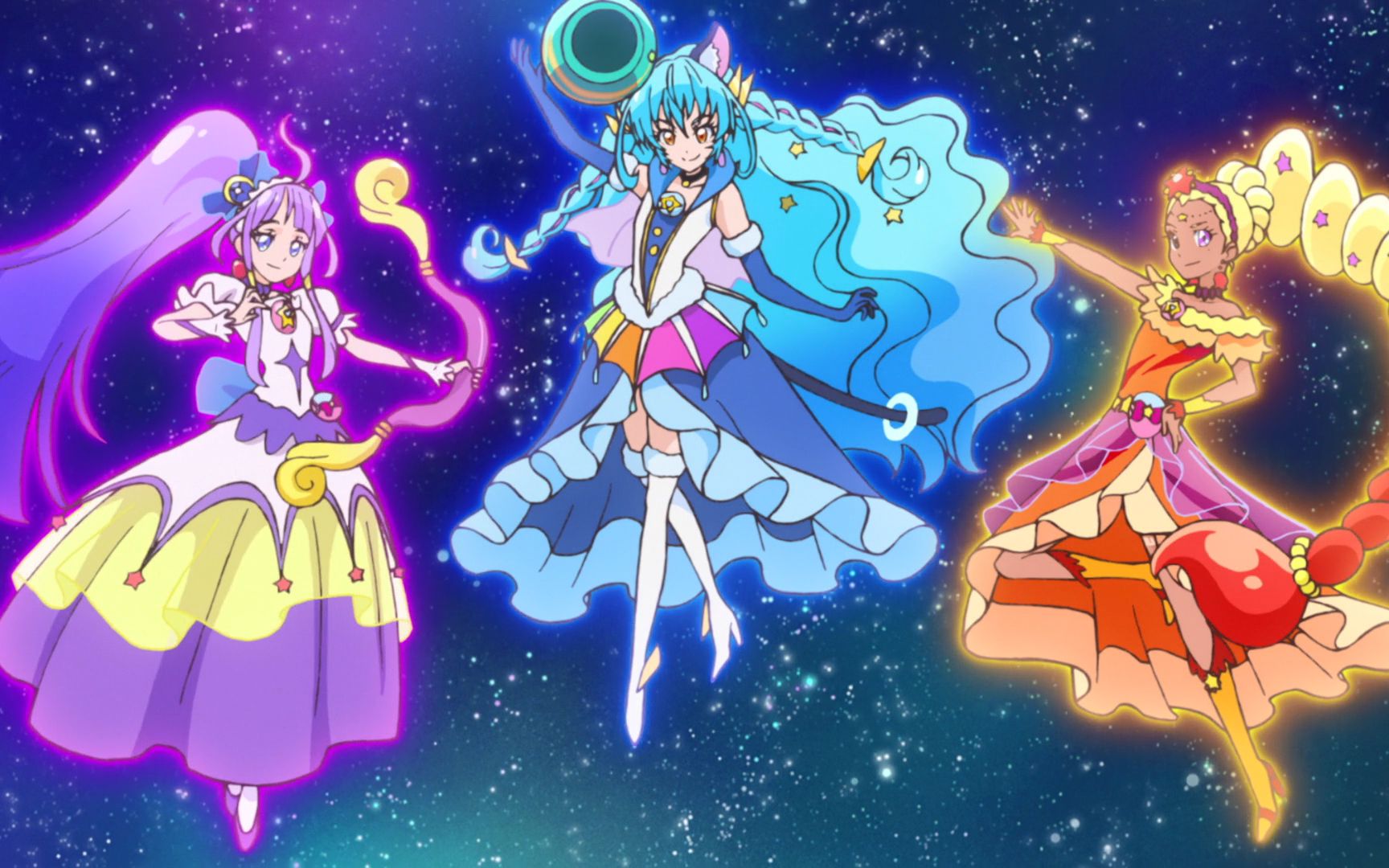 【star twinkle光之美少女】twinkle stars(粤语版:《小星星》)_哔哩