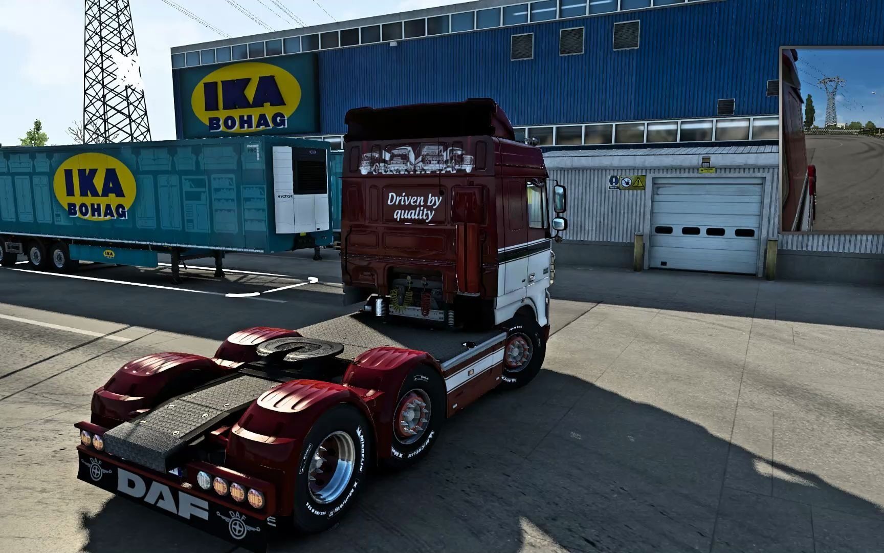 欧洲卡车模拟2:达夫xf105直排运输盆栽花朵