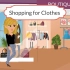 出国英语：shopping for clothes, 一位女子前往商店购买服装的场景