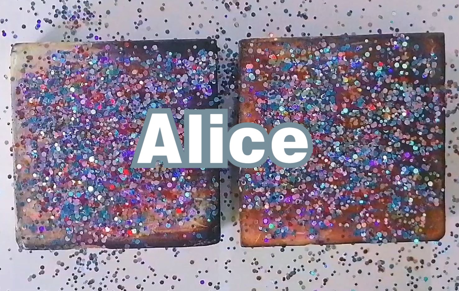 Alice | 两块硬度适中的染色一次闪粉镁!清脆的掰开声,猜猜是什么颜色?哔哩哔哩bilibili