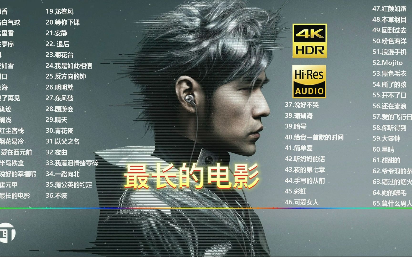 最长的电影-周杰伦丨日推歌单好歌推荐歌曲推荐音乐推荐免费听歌好歌