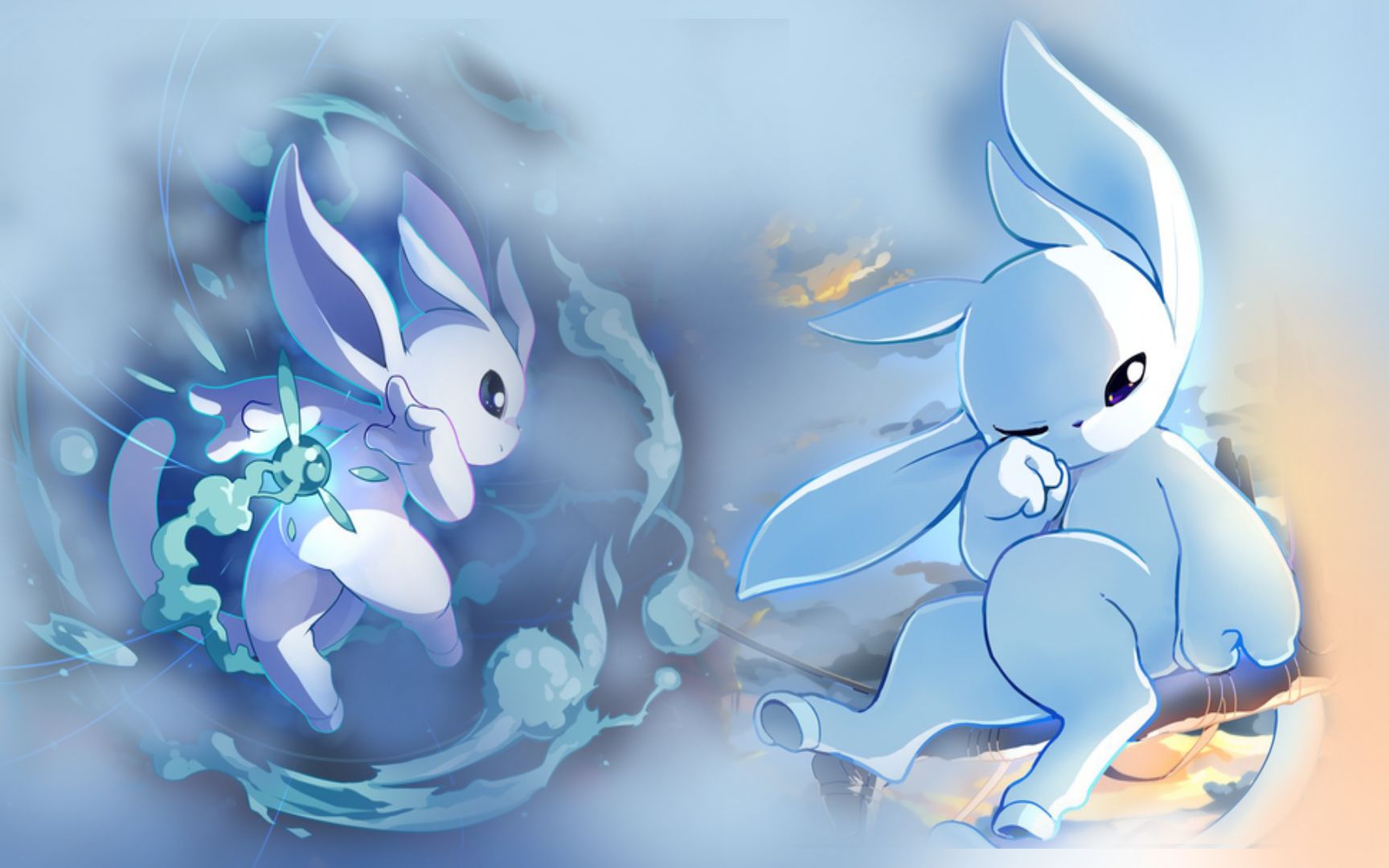 【奥日ori】 翩翔林地飞蝴蝶,遨游天际放烟花.