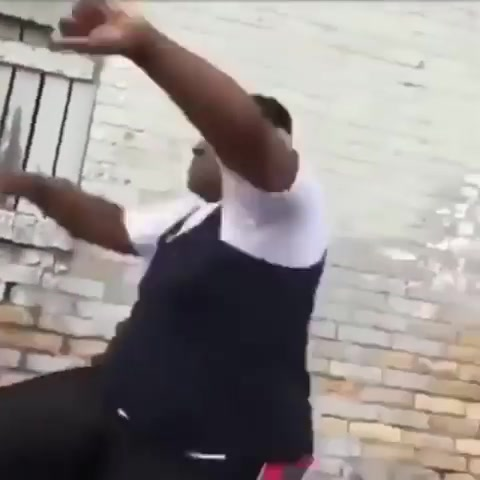 fat black kid dancing