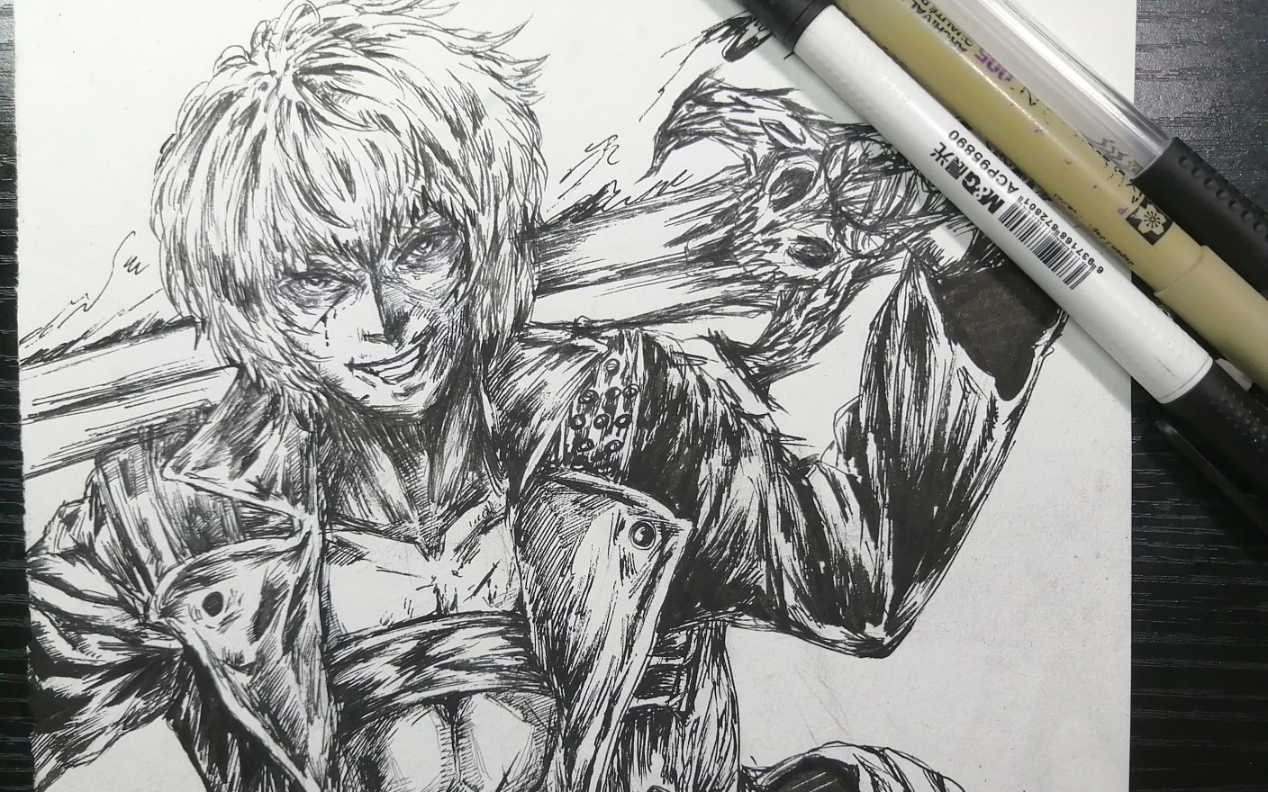 活动  【鬼泣】用三支笔一分钟画出一个超帅的丁叔