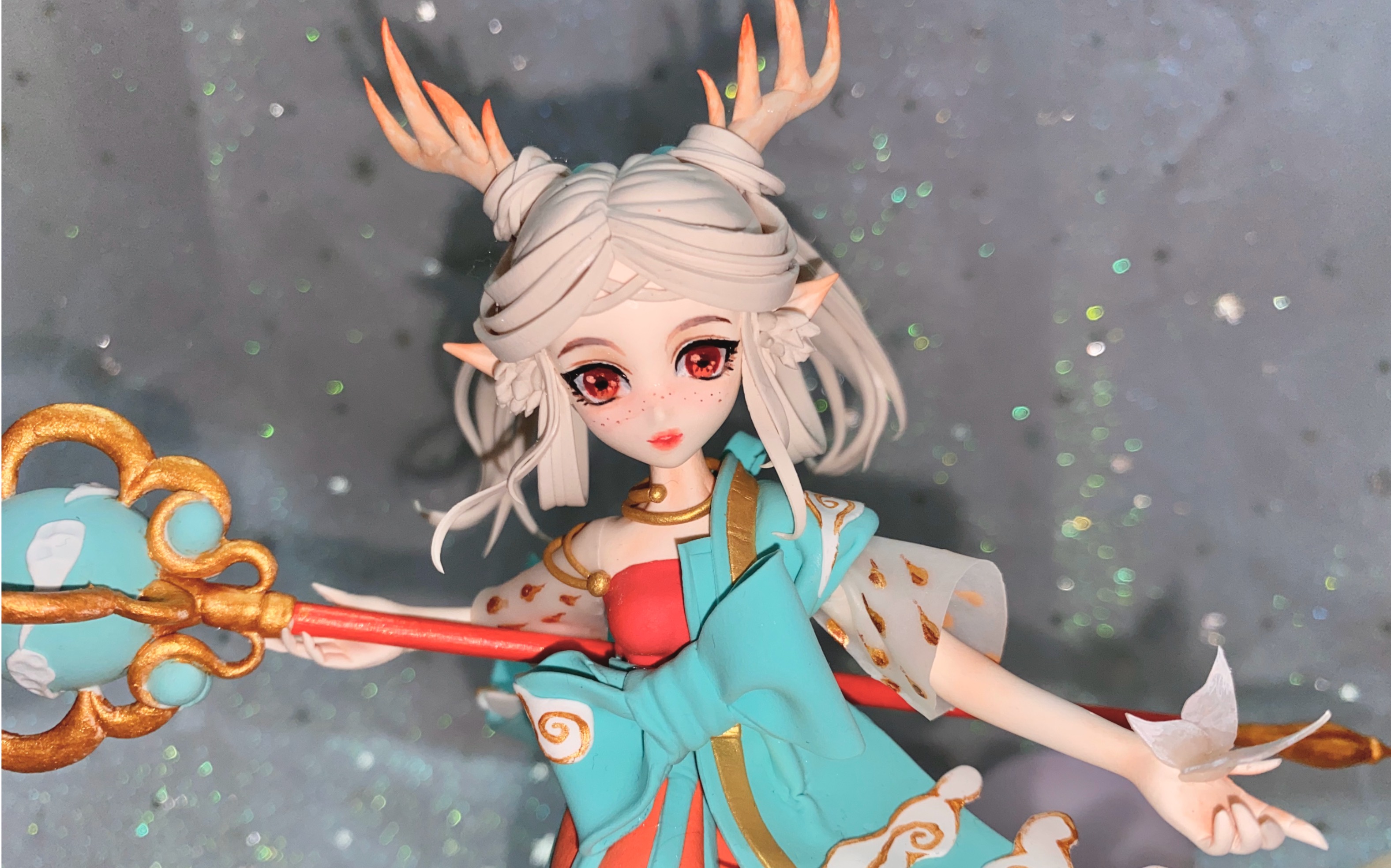 【黏土手办】王者荣耀  遇见神鹿瑶成品展示