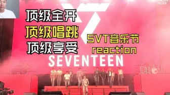 纯路人看看Seventeen是如何把音乐节变成演唱会的，求个三百赞更下期！reaction