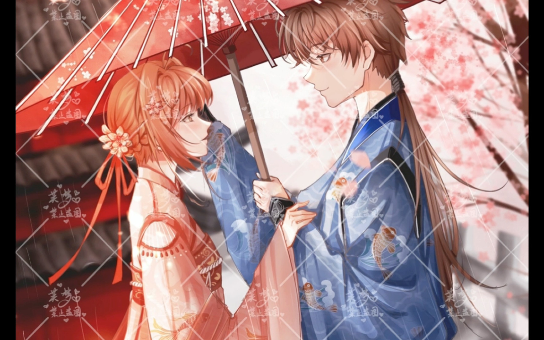 活动作品春天到了来一张小樱与小狼吧是稿子哟