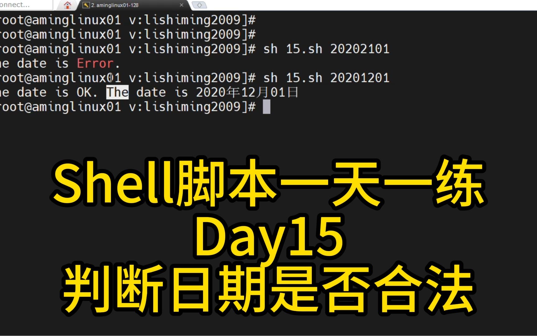 shell脚本一天一练day15判断日期是否合法哔哩哔哩bilibili