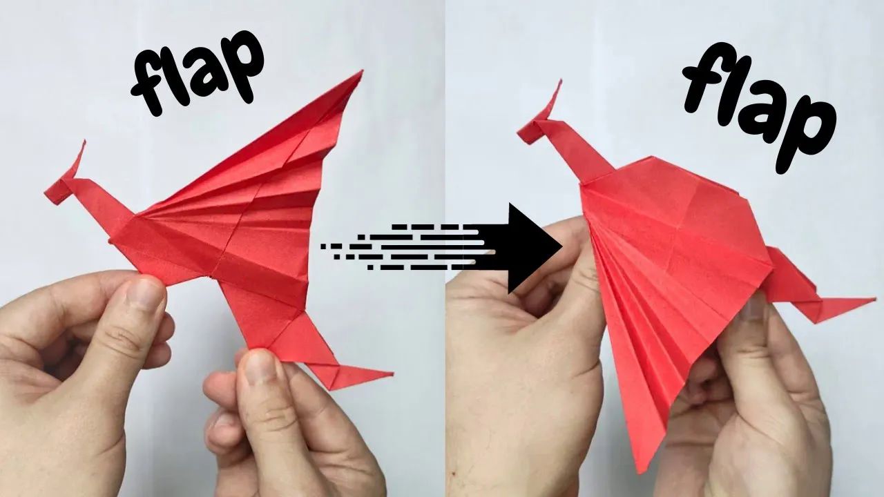 折纸两头龙图片