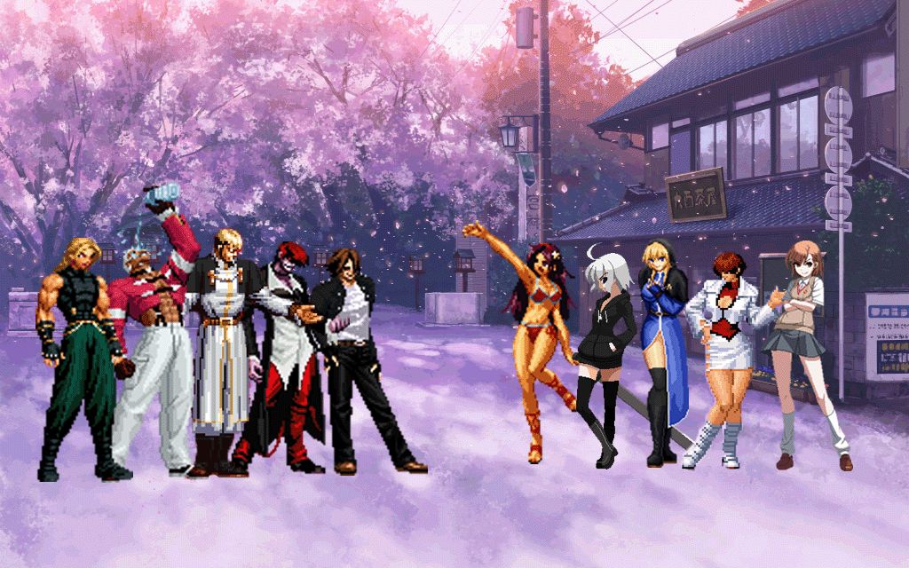 【mugen】男-主角队 vs (老婆队)可爱女生队_哔哩哔哩_bilibili