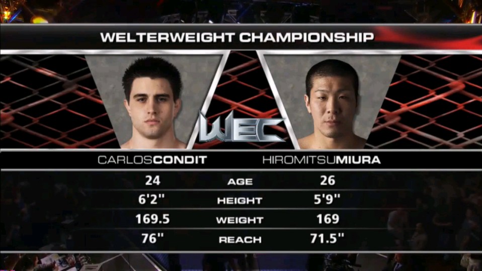 Carlos Condit vs 三浦広光哔哩哔哩bilibili