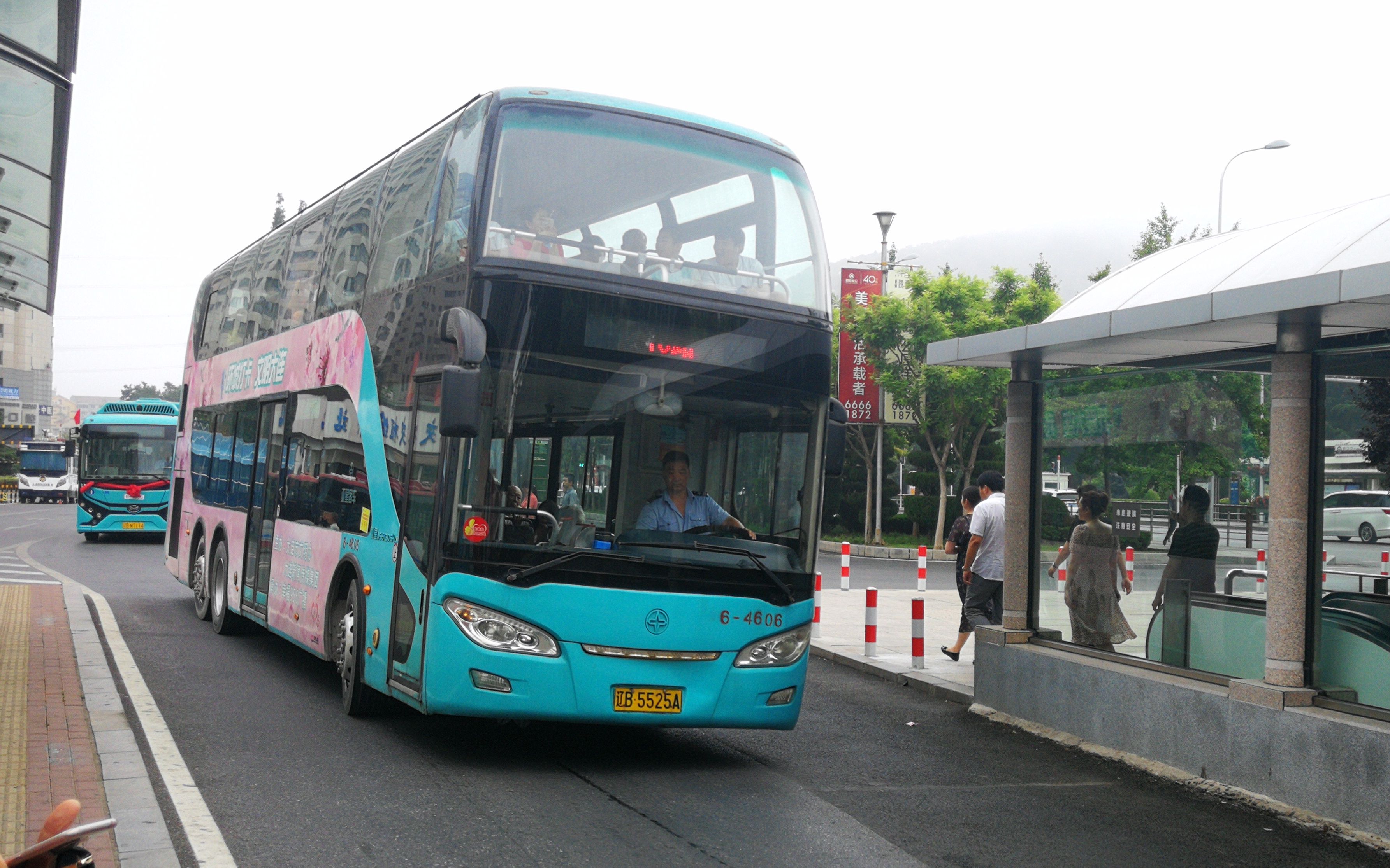 大连公共交通pov3大连公交16路全程二层前挡pov大连海洋大学会议中心