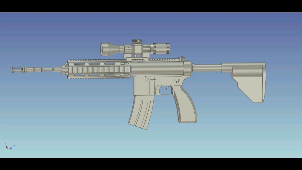 m416 3d建模