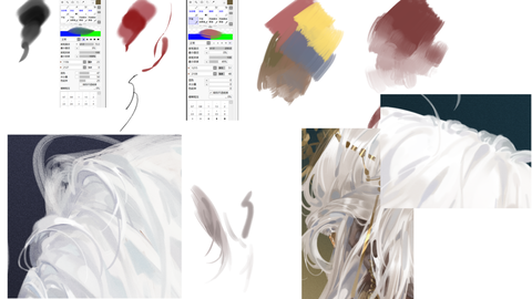 Sai2上色 淦 Sai2水彩效果画个小哥哥 哔哩哔哩