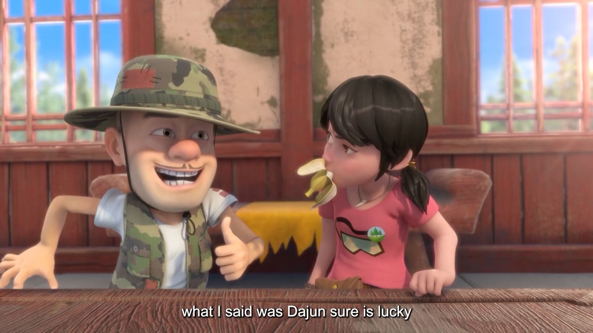 英文版熊出没探险日记经典片段