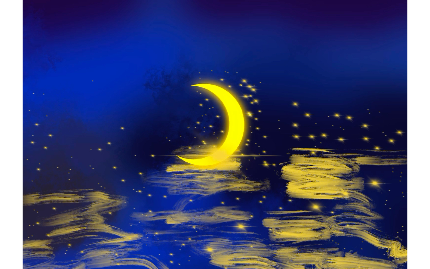 procreate 金色银河 临摹