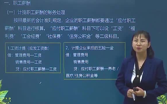 会计实操人员工资社保个税计提发放缴纳账务处理哔哩哔哩bilibili