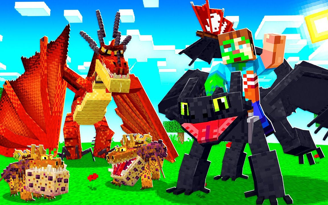 【BeckBroJack】我的世界|驯龙高手HOW TO TRAIN YOUR DRAGON MINECRAFT MOVIE!我的世界