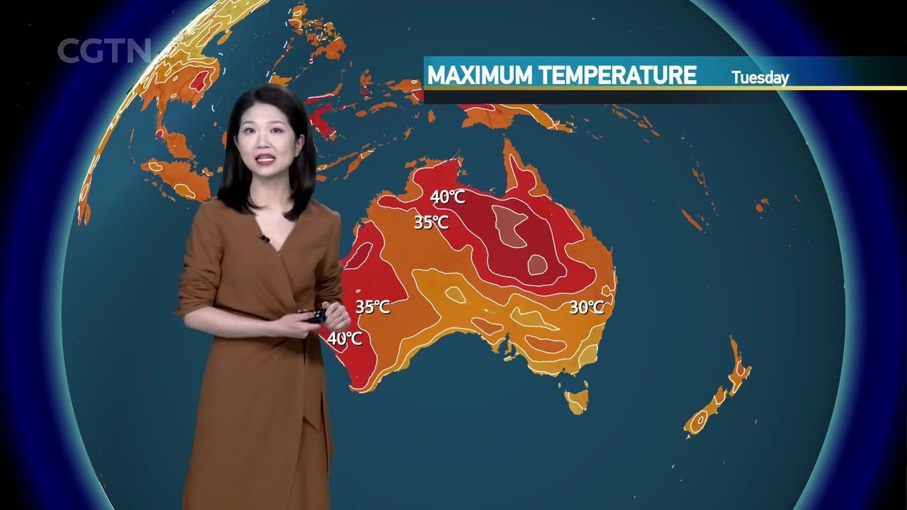 CGTN天气预报 20220117 16:57哔哩哔哩bilibili