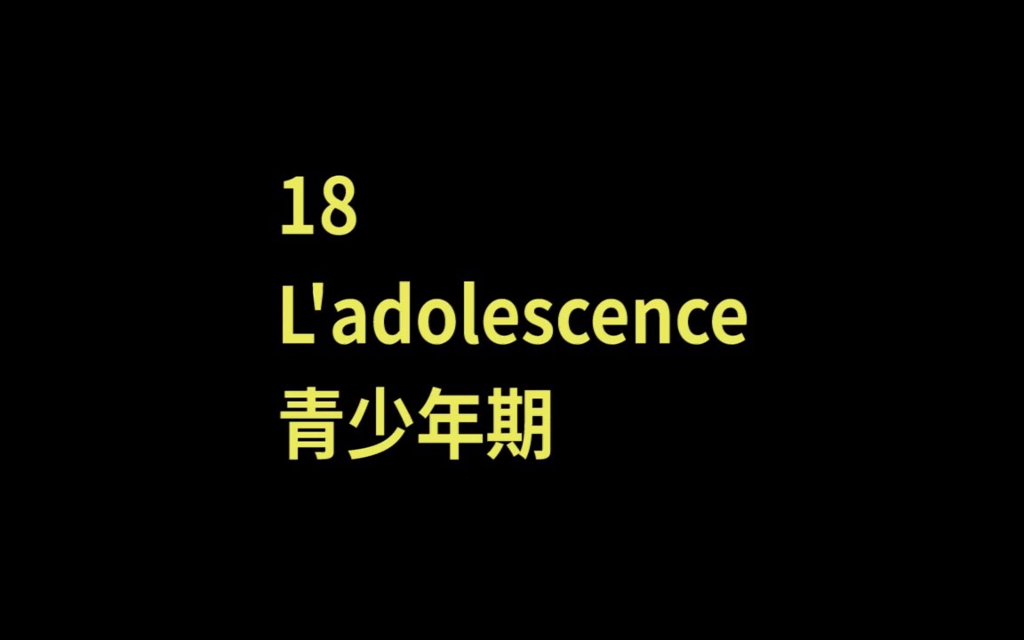 法语 | 慢速跟读 | 作文积累 | 听力训练 | 学习素材 | 18青少年期哔哩哔哩bilibili