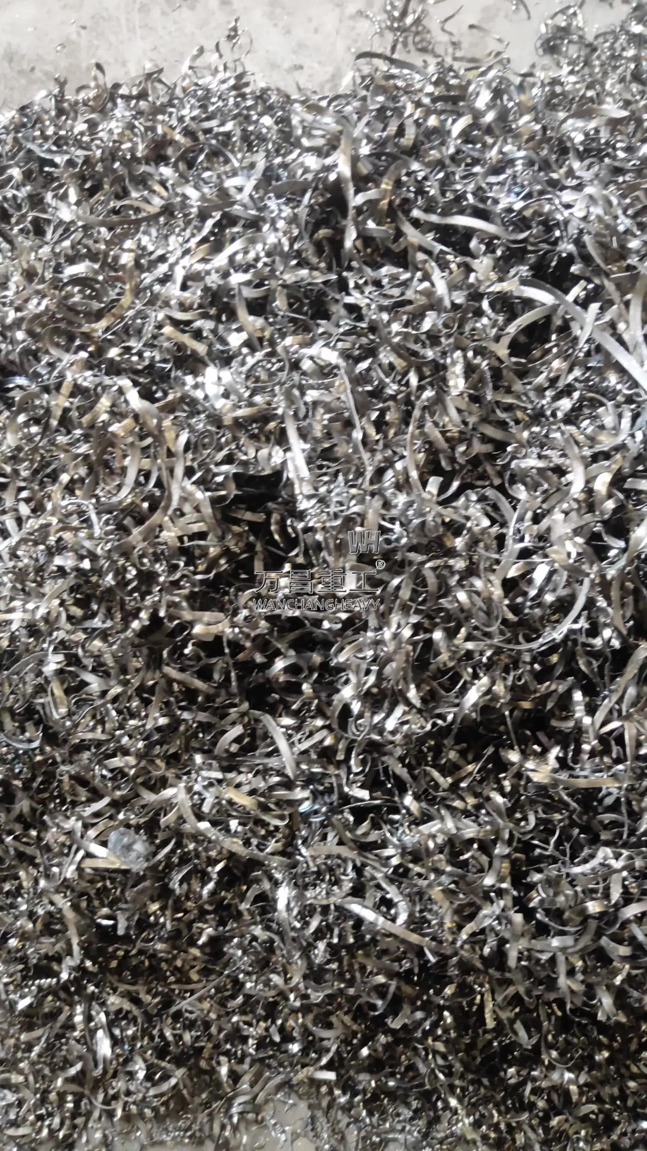 镍铬铁屑粉碎机钛铁刨花破碎机效果更明显