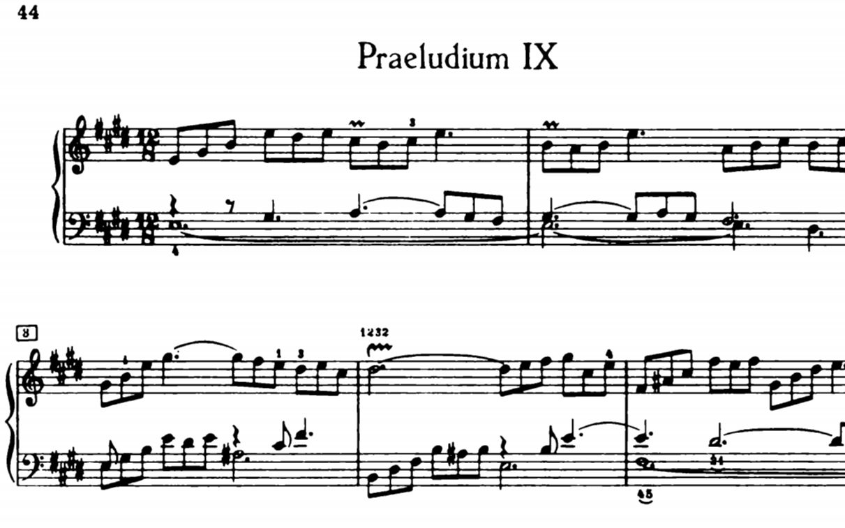 [图]巴赫-平均律第一册第9首（BWV 854 圣三一8级）演奏教程小样 by Graham Fitch