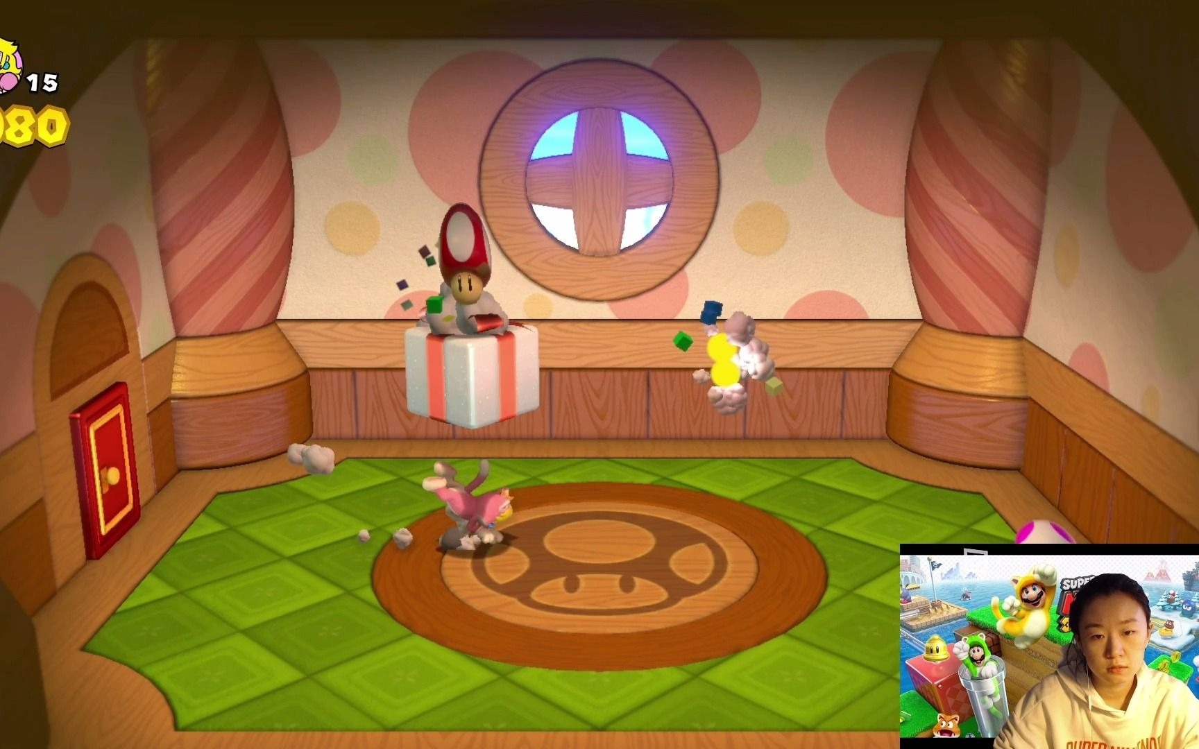 马力欧3d世界world5a蘑菇屋1080p高清全收集