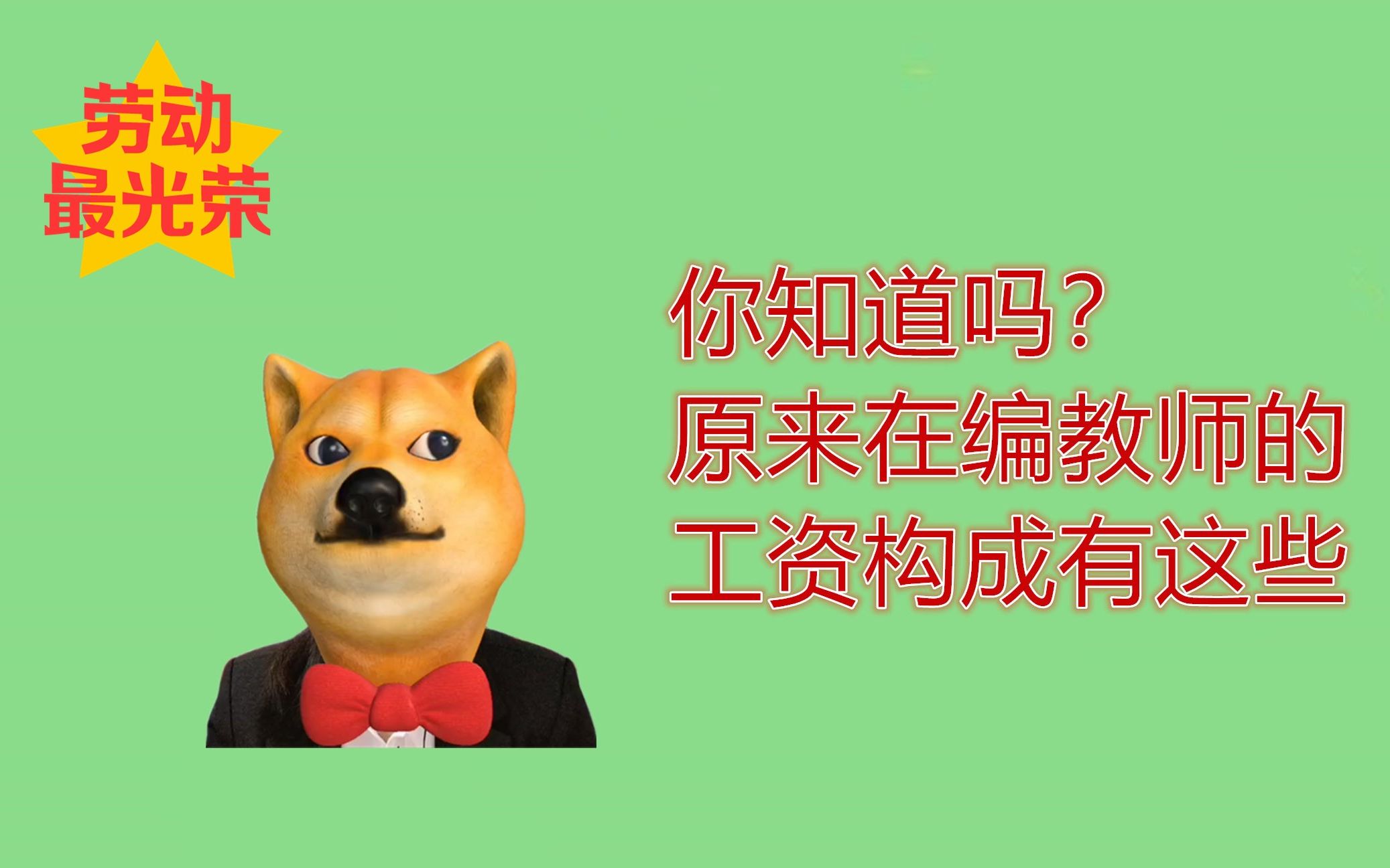 在编教师教师真的月入过万?他们的工资构成都有哪些呢?哔哩哔哩bilibili