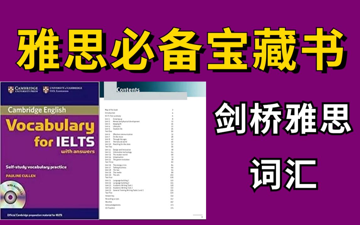 [图]【2022】雅思必备宝藏书丨剑桥雅思词汇丨Vocabulary for IELTS