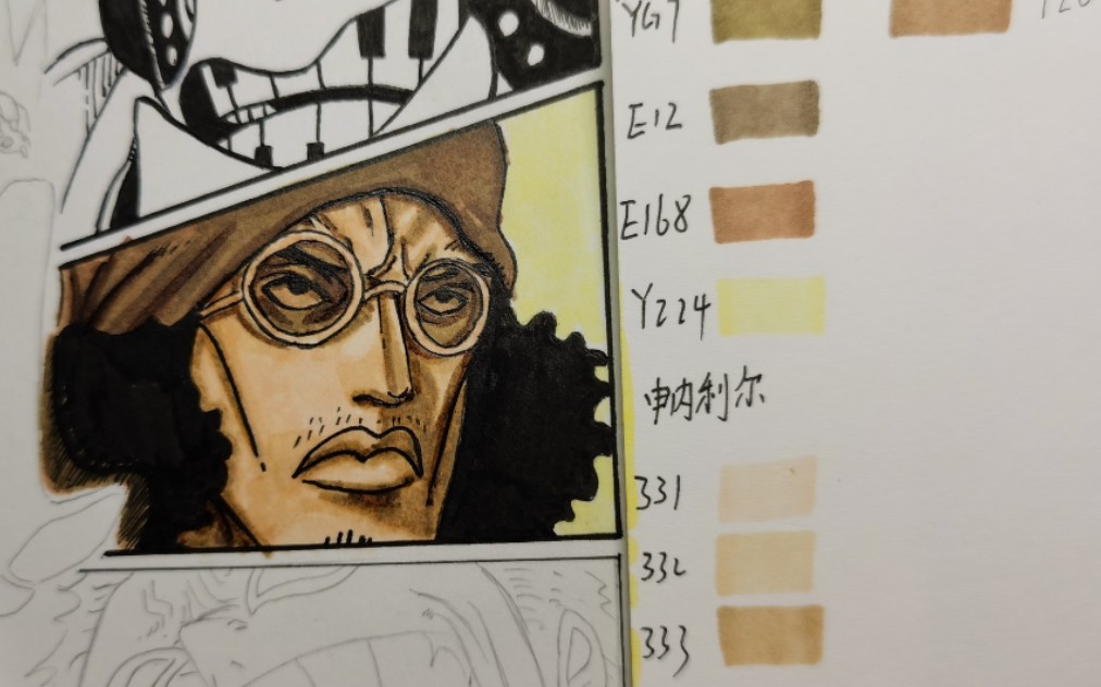 手绘马克笔青雉!详细过程.