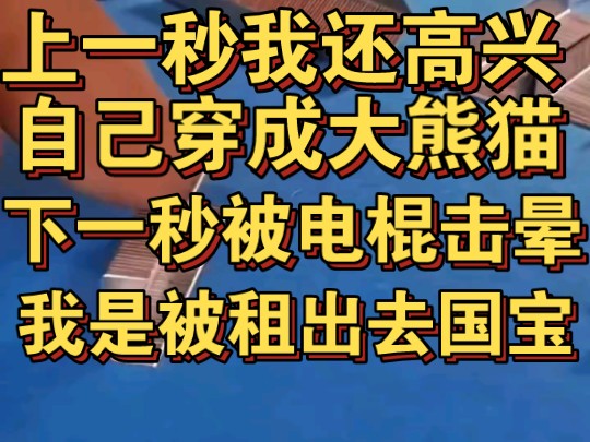 [图]上一秒我高兴自己穿成大熊猫，下一秒被电棍击晕，我是被租出去的国宝