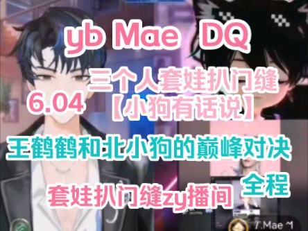 【yb Mae DQ 】扒门缝小狗有话说!王秘书和北小狗巅峰对决的全程!最后扒门缝老Zy播间.宝阳妹儿大强主打就是一个套娃!【听潮阁.凌音】6.04哔哩哔...