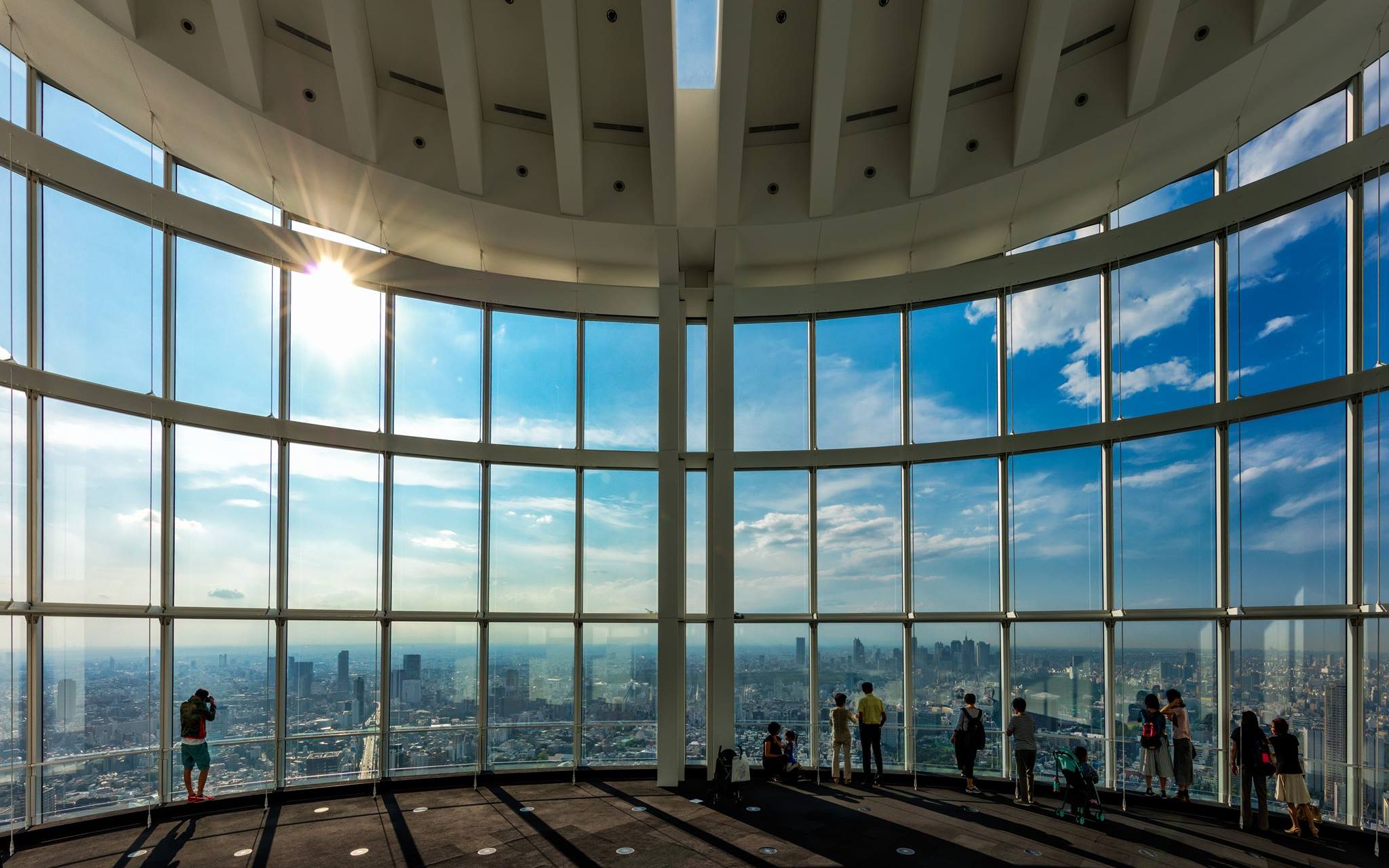 从六本木新城观景台看东京城市