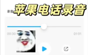 还有人不知道苹果打电话能录音，我真的会很难过😭