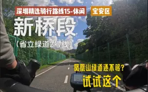 Download Video: 【深圳骑行路线15-休闲】凤凰山附近小众绿道|省立绿道2号线|新桥段|深圳骑行路线|攻略版