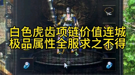 白色虎齿项链价值连城极品属性全服求之不得