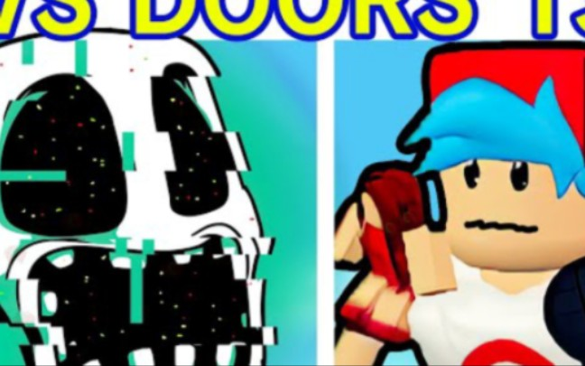 Friday Night Funkin' VS DOORS  Rush, Figure, Seek, Glitch (Roblox DOORS 1  to 100) (FNF Mod) 