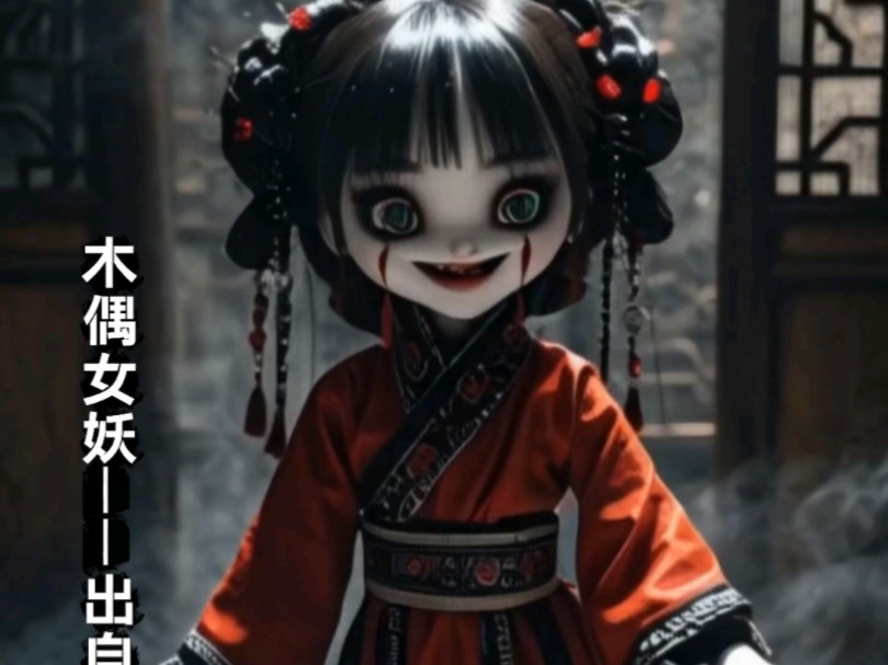 木偶女妖阴森一笑,诡异的血线缠绕;毛鬼自迷雾中浮现,巨影笼罩生死