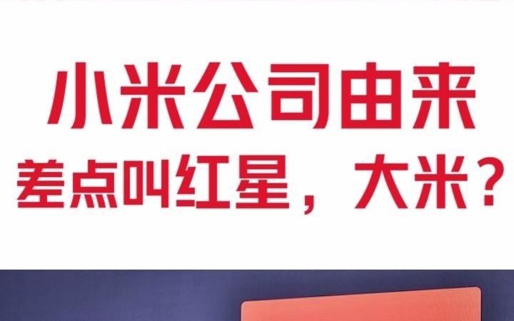 小米的名字到底是怎么来的?(1)哔哩哔哩bilibili