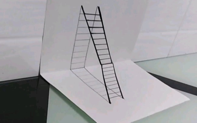 立体梯形画法图片