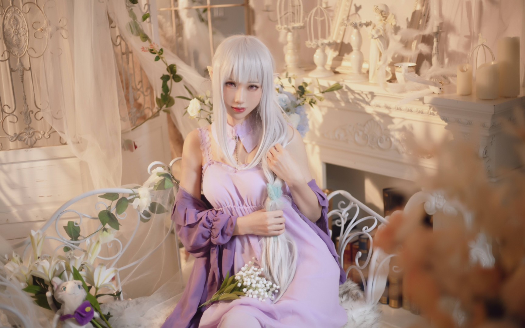 艾米莉亚蓝色睡衣!