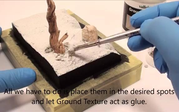 Vallejo Ground Textures on dioramas 