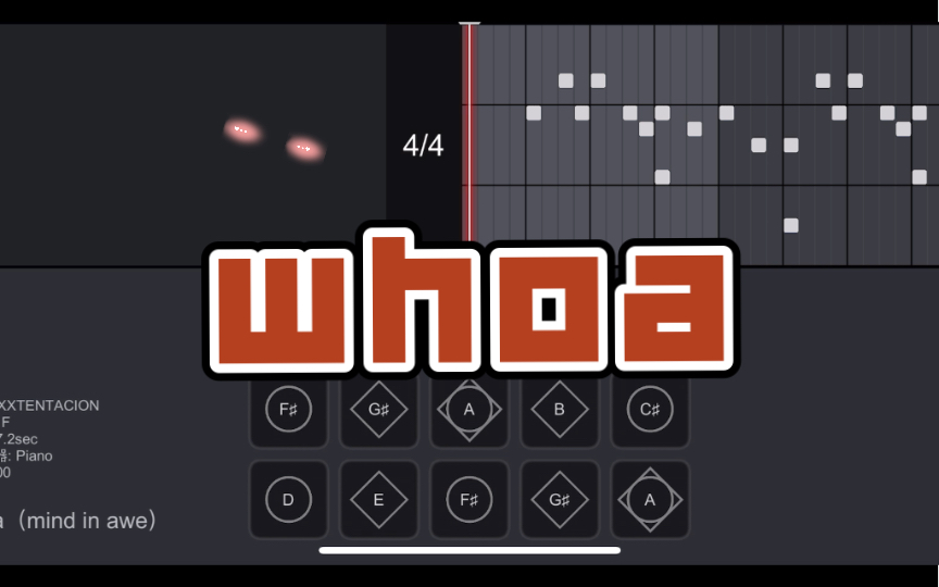 【sky光遇琴谱】《whoa(mind in awe)》xxxtentacion_哔哩哔哩bili
