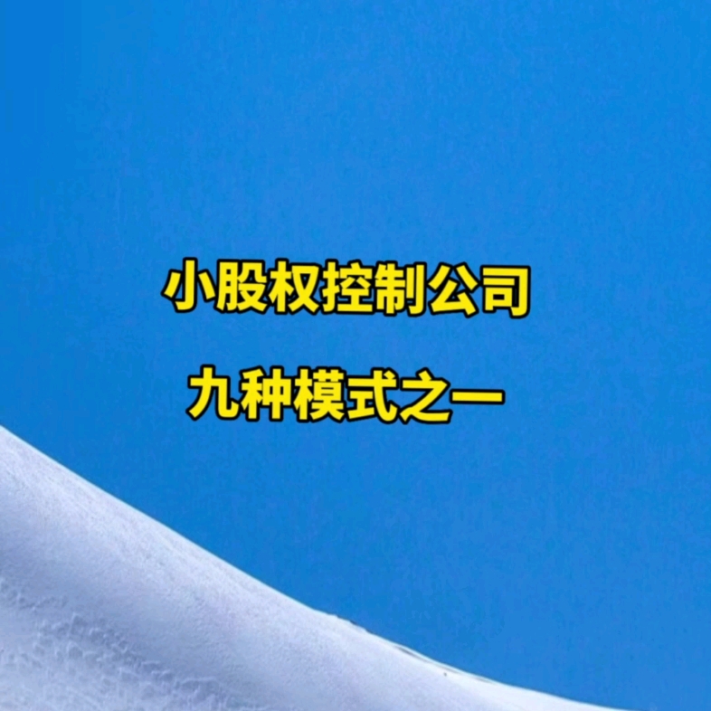 小股权控制公司的九种模式之一,马云控制蚂蚁金服的三个关键因素哔哩哔哩bilibili