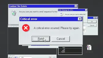 4K视频-80+复古Windows98/Mac电脑窗口对话框边框视频素材