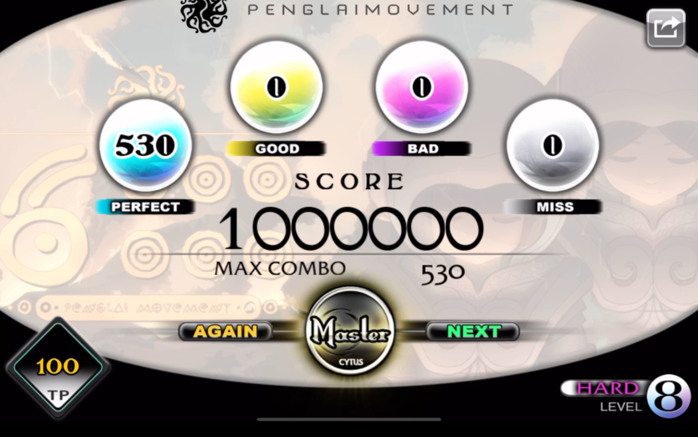 【CYTUS】T章Penglaimovement(HARD)TP100哔哩哔哩bilibili