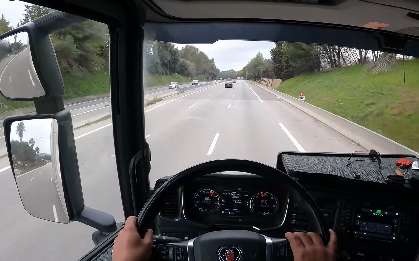 第一视角 驾驶 斯坦尼亚 s410 - 意大利北部高速公路 卡车pov