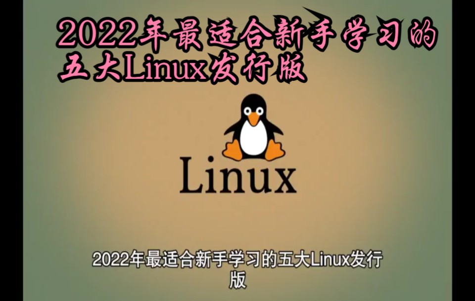 2022年最适合新手学习的五大Linux发行版哔哩哔哩bilibili