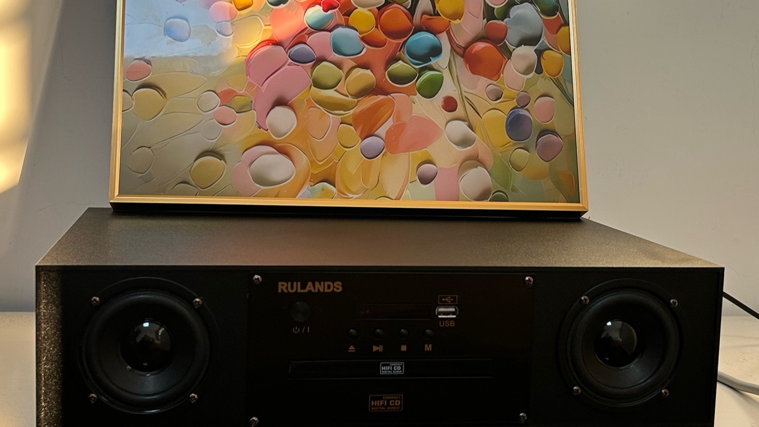 声丽美cd蓝牙功放音箱一体机!