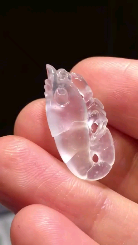 冰冰透透的小龙虾,有没有可爱到你#翡翠